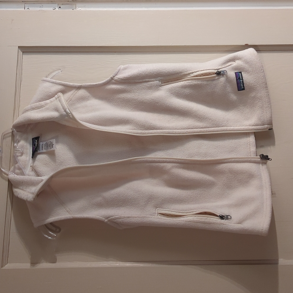 Women's size small, cream Patagonia vest